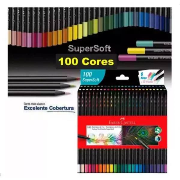 #32 Lápis de Cor 100 Cores Supersoft - Image 3