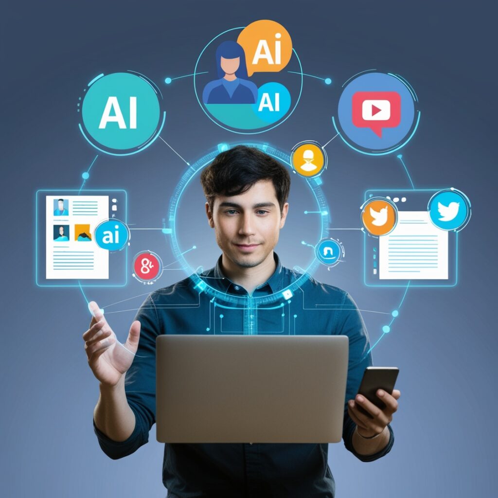 Como a IA Melhora a Produção de Artigos e Redes Sociais